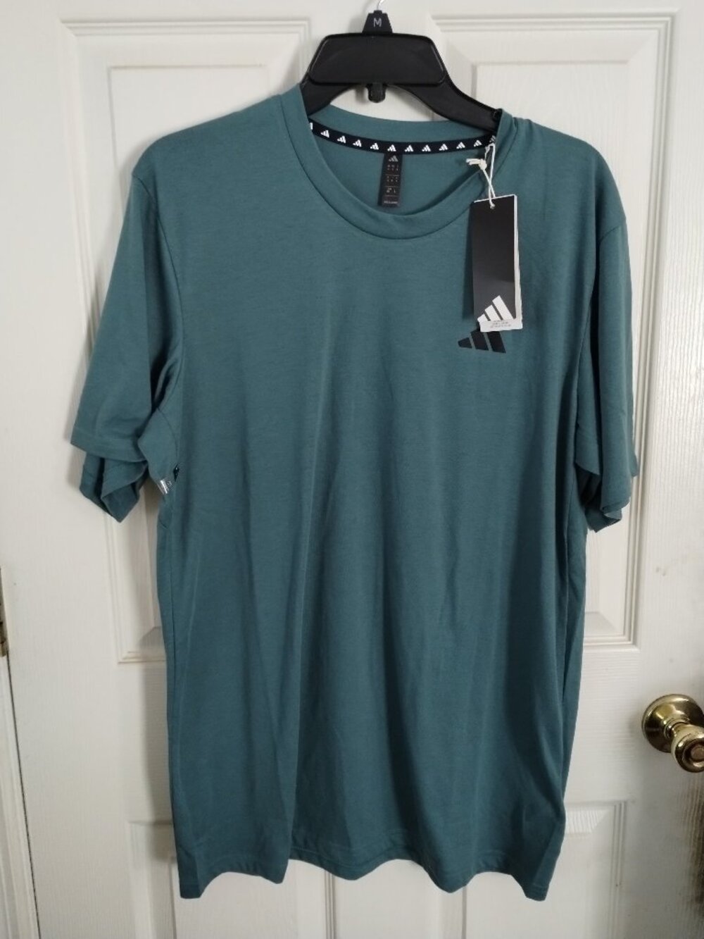 Adidas men's teal training t-shirt,size- medium,NWT